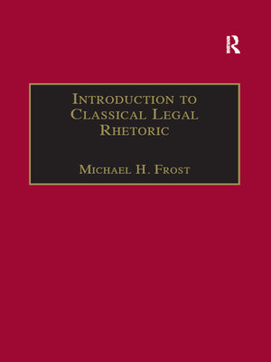 cover image of Introduction to Classical Legal Rhetoric